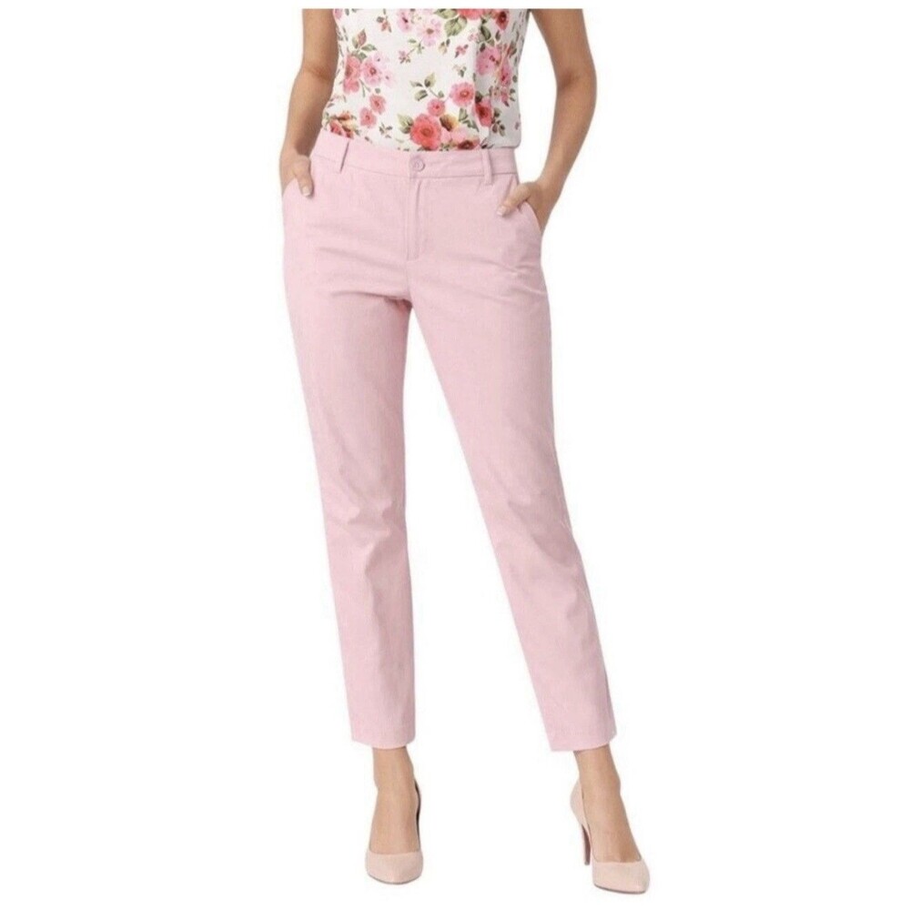 Cabi Light Pink Mid Rise Dress Pants Trouser Career Classic Women’s Size 8 EUC